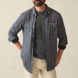 NWT Faherty Coastline Knit Button-down Shirt, Large